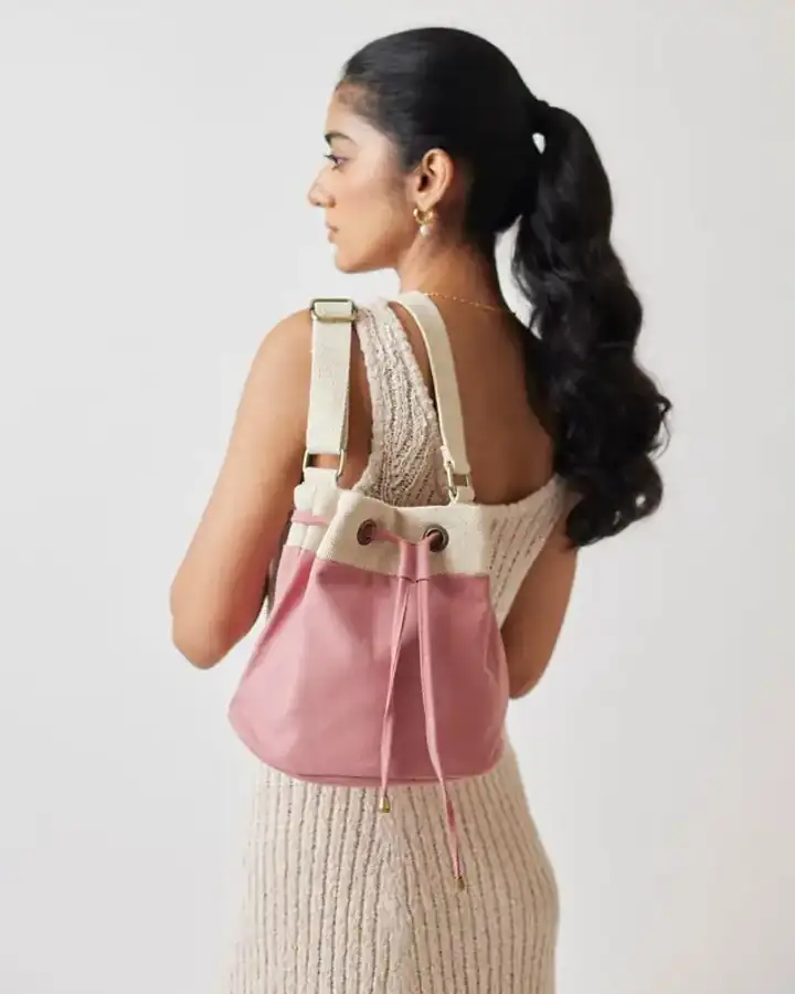 Sac seau Ophélie, coloris Blanc cassé