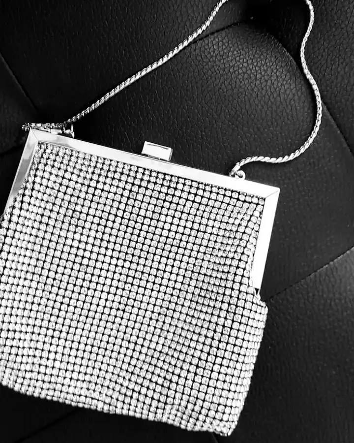 Sac de soirée Fatou, coloris Gris perle