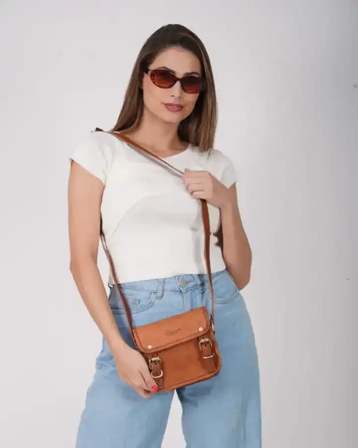 Sac bandoulière Édith, coloris Blanc cassé